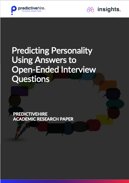 Personality is revealed through text-based interviews