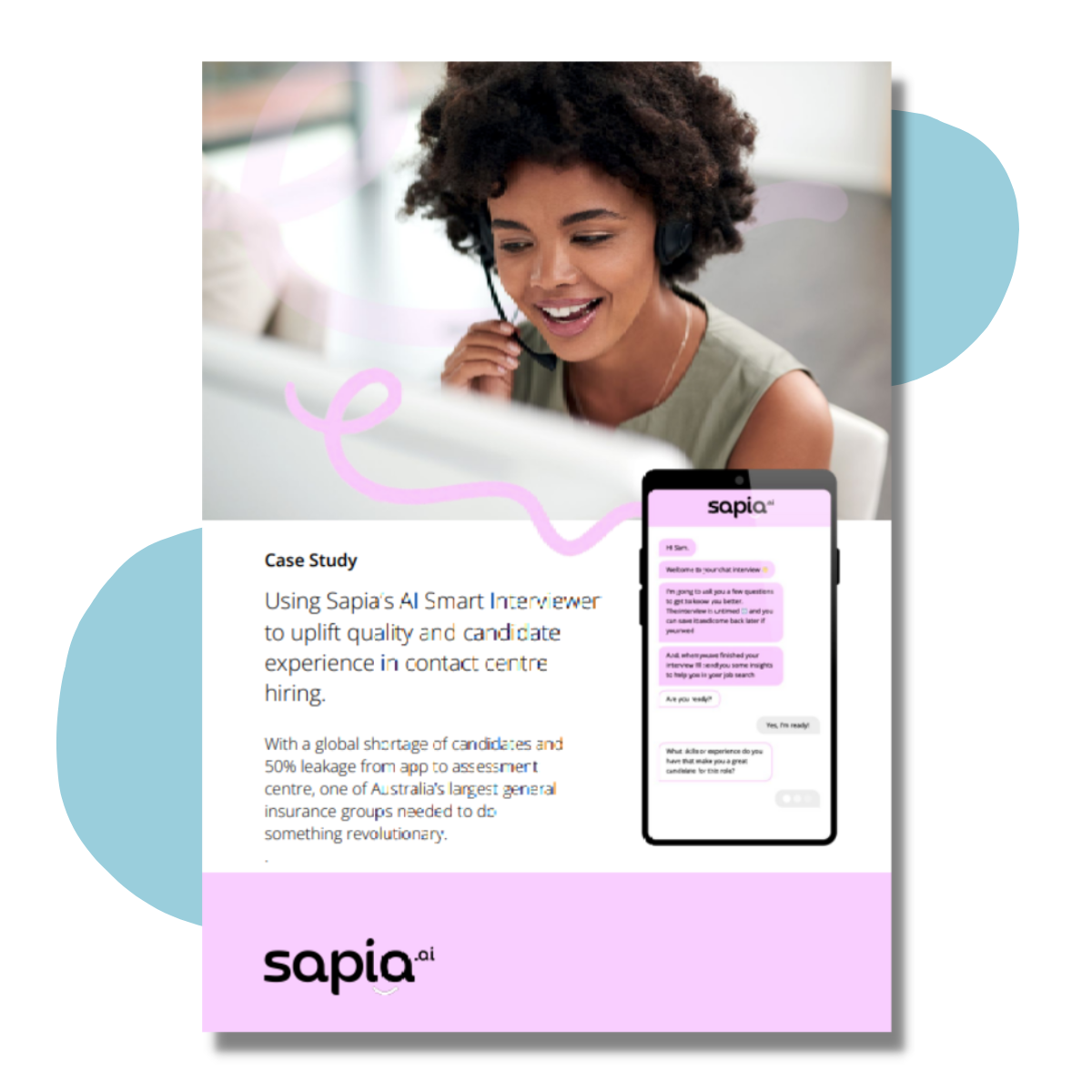 Contact centre hiring case study | Sapia Ai recruitment software