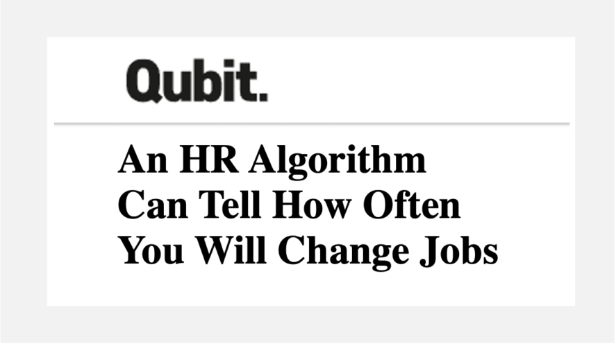 An HR Algorithms Can Tell How Often You Will Change Jobs