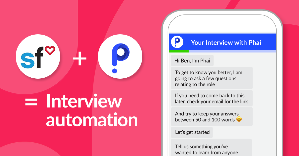 SuccessFactors + Sapia = Faster, fairer hiring