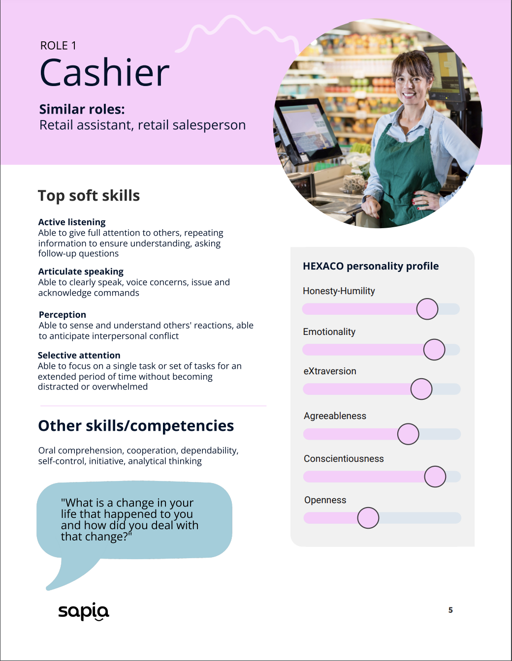 How to hire cashiers | Sapia Ai recruitment software