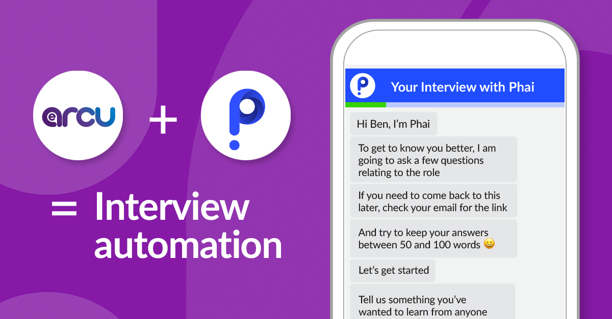 eArcu + Sapia = Faster, fairer hiring