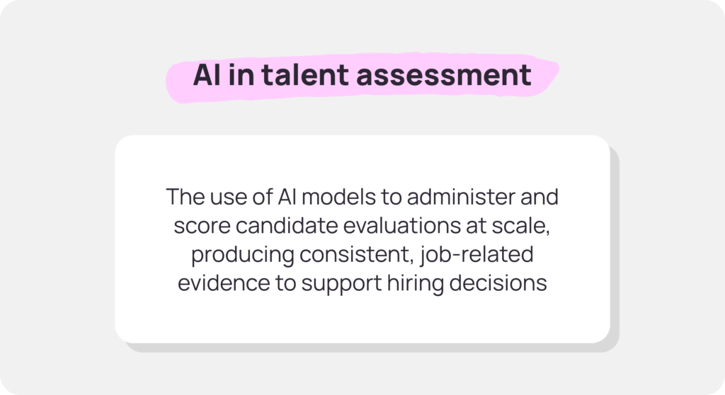 AI in talent assessment definition