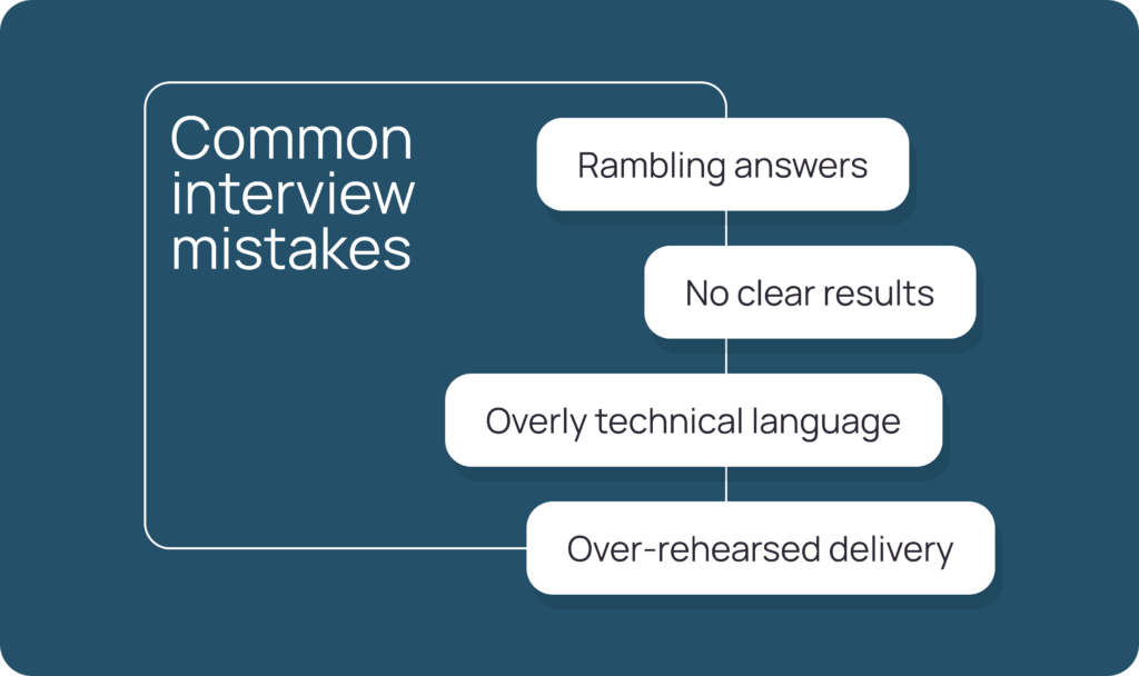 common interview mistakes