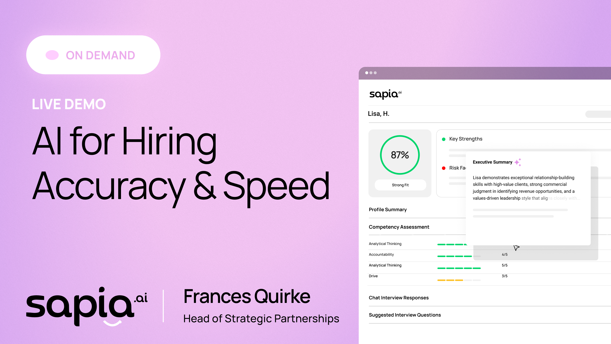Live Demo: AI for Hiring Accuracy and Speed